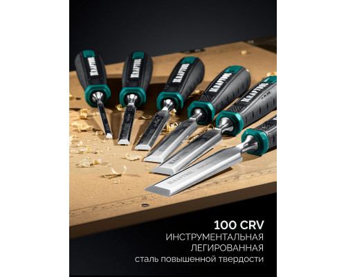 Стамеска-долото GRAND с двухкомпонентной рукояткой, 20 мм KRAFTOOL 1818-20