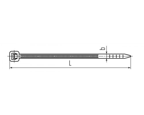 Стяжка нейлоновая КСС 9x400 (бел) (100шт) (Fortisflex) (89898)