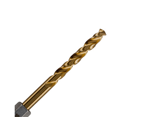 Сверло по металлу Runtec HSS-TiN 4 x 94мм HEX 1/4
