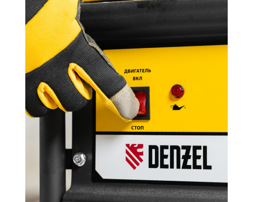 Генератор бензиновый GE 6900, 5.5 кВт, 220 В/50 Гц, 25 л, ручной старт Denzel (94637)