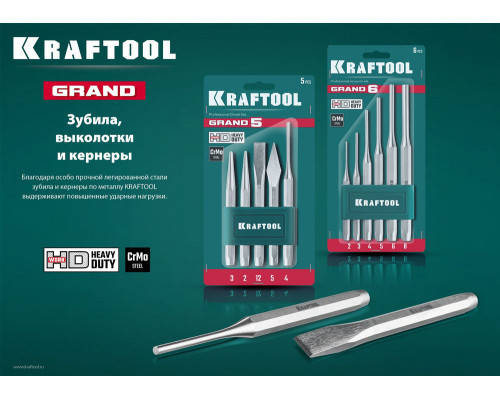 Слесарное зубило по металлу Grand, 16 х 180 мм KRAFTOOL 2103-16