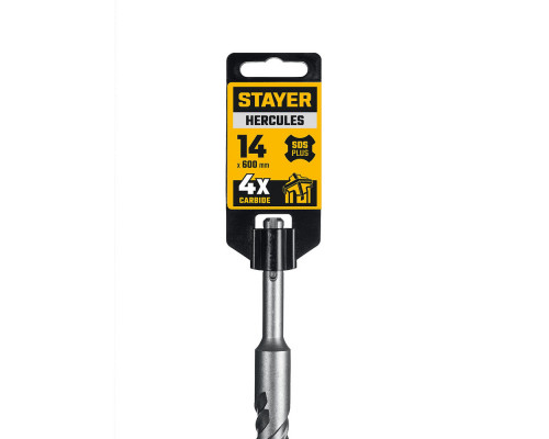 Бур SDS-plus HERCULES-4Х 14x600 мм STAYER 29290-600-14