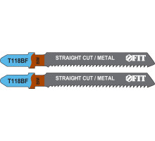 Полотна по металлу, Bimetal, фрезерованные, волнистые зубья, 76/51/2 мм (T118BF), 2 шт. (40973)