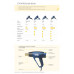 Фен строительный R:Hot Air Gun 1600 Вт, 60°C / 550 °C, 280 л/мин RAPID 24359800