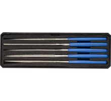 Набор надфилей алмазных 140?75 мм 5 предметов P 140 в пластиковом боксе ЗУБР 33388-140-H5