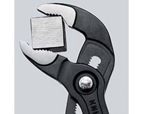 Клещи переставные 125 мм, зев 25 мм, хром, обливные ручки COBRA KN-8703125