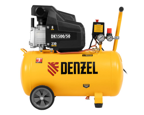 Компрессор воздушный DK1500/50, Х-PRO 1.5 кВт, 230 л/мин, 50 л Denzel (58064)