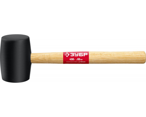 ЗУБР 450 г, чёрная, резиновая киянка (2050-65_z02)