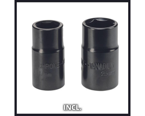 Гайковерт ударный Einhell CC-HS 12/2,350Нм,80Вт,питание 12В от прикуривателя,2 головки (2048313)