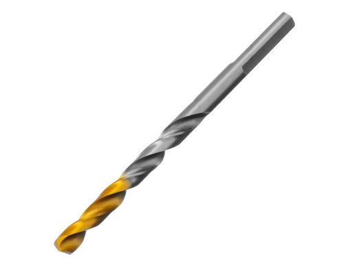 Сверло спиральное по металлу 5 x 86 мм, Р6М5, Golden Tip Denzel (718233)