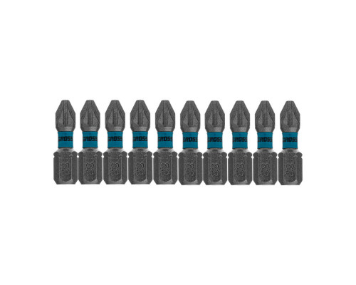 Бита торсионная PZ2 x 25 мм, для ударных шуруповертов, 10 шт. Gross (11484)