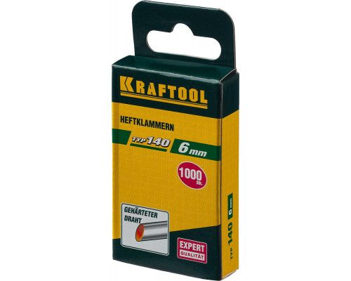 Скобы тип 140 (G/11/57), 6 мм, калибр 20GA, 1000 шт KRAFTOOL 31680-06