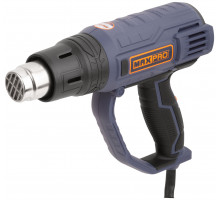 Фен технический 2000 Вт; 60/350/600°C; 500 л/мин; 0,76 кг; резиновый кабель; резиновые вставки MAX-PRO 85252