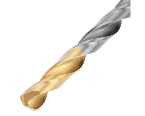 Набор сверл по металлу, 2-8мм, Р6М5К8-TiN, Golden Tip, 6 шт Denzel (723004)