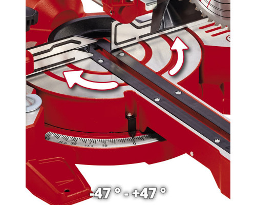 Пила торцовочная Einhell TC-SM 216, 1600Вт,216х30мм,пропил 65х305мм,лазер,диск 48 зб (4300380)