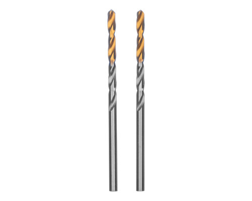 Сверло спиральное по металлу 3,2 x 65 мм, Р6М5, Golden Tip , 2шт. Denzel (718226)