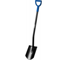 Лопата 290 х 195 х 1200 мм полотно 1.7 мм закалено стальной изогнутый черенок с рукояткой тип ЛКО штыковая Профессионал ЗУБР Артель 39555