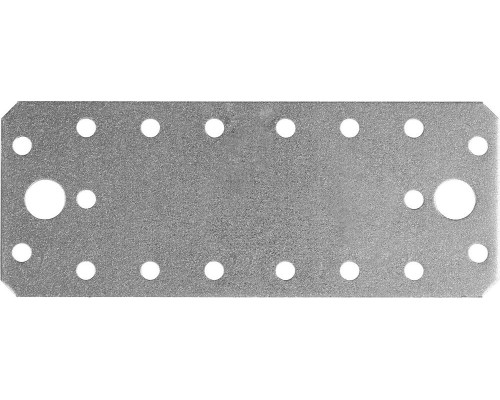 Крепежная пластина КП-2.0, 140 x 55 x 2 мм, цинк ЗУБР 310236-140-55