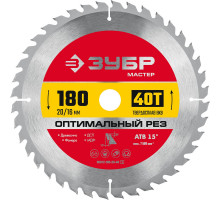 Диск пильный по дереву Оптимальный рез, 180 х 20/16 мм, 40Т ЗУБР 36912-180-20-40_z01