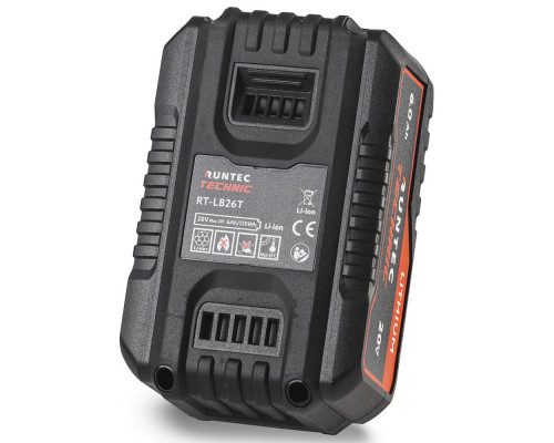 Батарея аккумуляторная TECHNIC 20В, 6Ач RUNTEC RT-LB26T