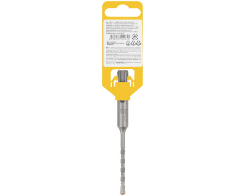 Бур по бетону SDS PLUS, Профи, W-образная вставка, двойная спираль, 4 х 110 мм (32801)