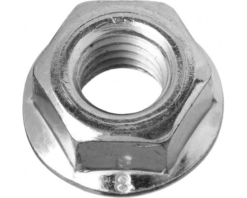 Гайка с фланцем M8, кл. пр. 6, цинк, 6 шт ЗУБР DIN 6923 303636-08