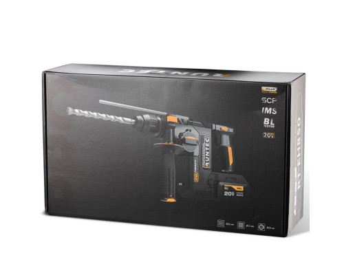 Перфоратор аккумуляторный PRO 2.9Дж, 20В, 2*4Ач, 850Вт RUNTEC RT-EH850