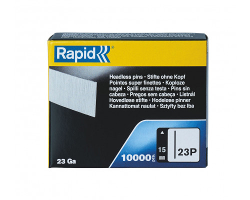 Закаленные супертвердые гвозди тип 23Р, 15 мм, 1000 шт RAPID 5001358