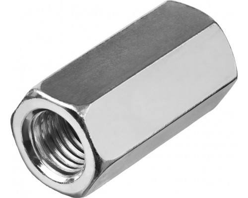 Переходная гайка M6, цинк, 5 шт ЗУБР DIN 6334 303756-06