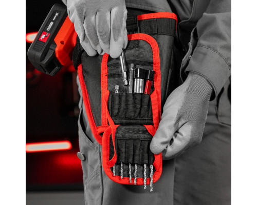 Кобура для шуруповерта с карманом для бит и сверл Matrix