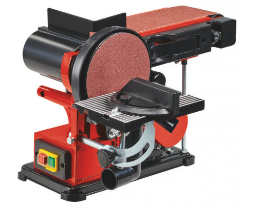 Станок шлифовальный Einhell TC-US 380, 380Вт, круг 150мм(шкурка), лента 100х914мм,стол,угл.упор (4419257)