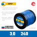 Леска для триммера КРУГ, 3.0 мм, 240 м ЗУБР Профессионал 71015-3.0