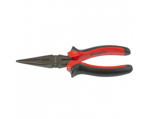Длинногубцы прямые Black Nickel, 180 мм, двухкомпонентные рукоятки Matrix (17160)