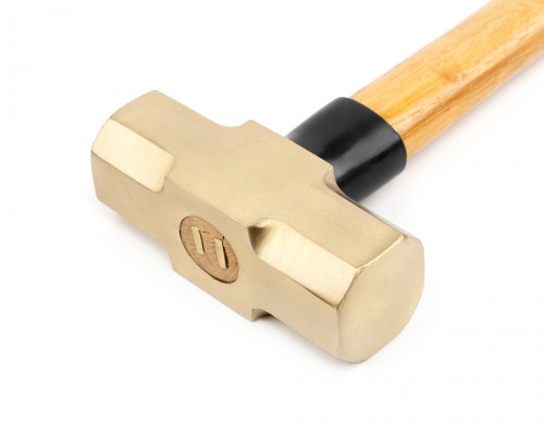 Кувалда 1,5 кг AlCu рукоятка дерево гикори искробезопасная 191G-1008, HORTZ