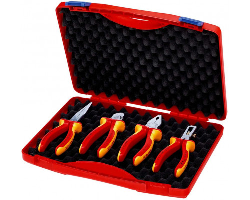Набор VDE диэлектрического инструмента в пластиковом кейсе 4 пр. Electric Set 1 RED KN-002015