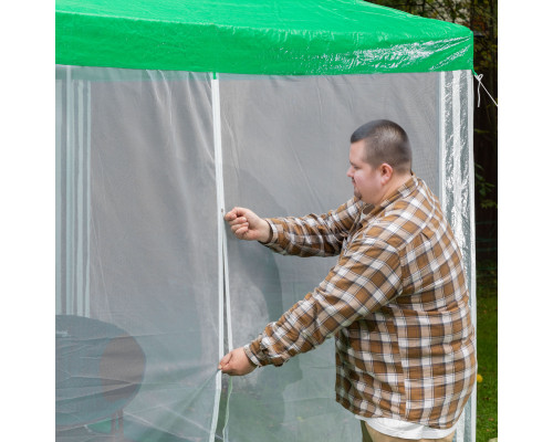 Тент садовый с москитной сеткой, 2.5 х 2.5/2.4, Camping Palisad (69520)