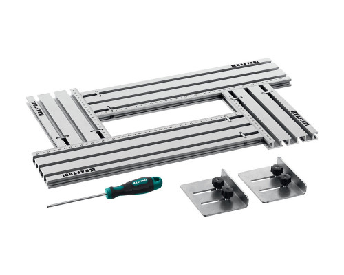 Шаблон фрезерный KRAFTFLEX MFS-200-400 мм, 4 шт, в комплекте с 2 упорами KRAFTOOL 32807