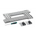 Шаблон фрезерный KRAFTFLEX MFS-200-400 мм, 4 шт, в комплекте с 2 упорами KRAFTOOL 32807