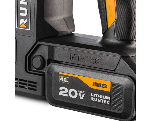 Перфоратор аккумуляторный PRO 2.9Дж, 20В, 2*4Ач, 850Вт RUNTEC RT-EH850
