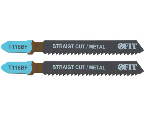 Полотна по металлу, Bimetal, фрезерованные, волнистые зубья, 76/51/2 мм (T118BF), 2 шт. (40973)