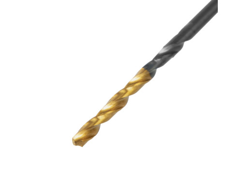 Сверло по металлу, 2 мм, HSS-Tin, Golden Tip, 10 шт. Denzel (717203)