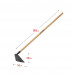 Мотыга GH-190 WOOD, 190 x 145 x 1300 мм, трапециевидный профиль, углеродистая сталь, антикор. покрытие, деревянный черенок GRINDA 39597