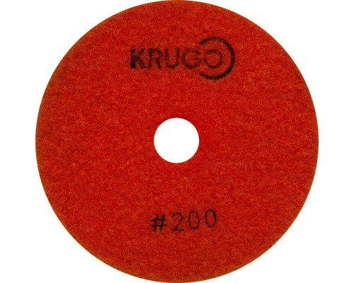 Круг алмазный гибкий шлифовальный (АГШК) KRUGO №200#, мокрый 100 мм (PPW040200)