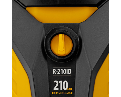 Моечная машина высокого давления R-210iD, 2600 Вт, 210 бар, 8.0 л/мин, асинхронный двигатель, барабан Denzel (58237)