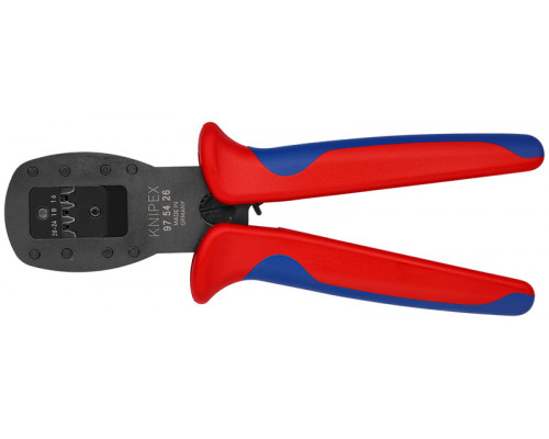 Пресс-клещи для мини-штекеров, 3 гнезда, Mini-Fit™ Molex, AWG 16/18/20-24, 190 мм (KN-975426)