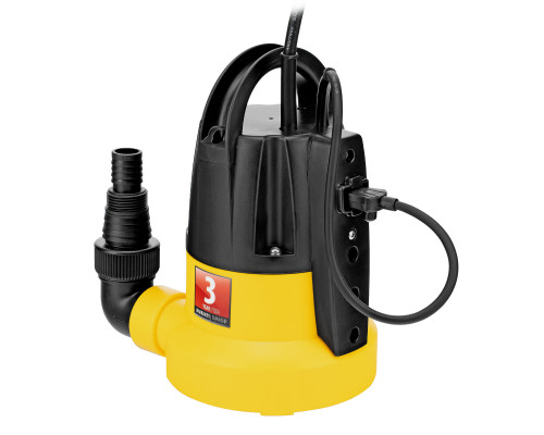 Дренажный насос DP500E, 500 Вт, подъем 7 м, 7000 л/ч Denzel (97218)