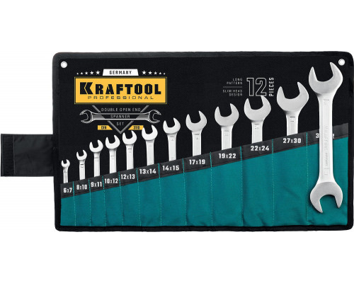 Набор рожковых гаечных ключей 12 шт, 6–32 мм KRAFTOOL 27033-H12_z01