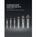 Набор зенковок EXTREME Со5-А 6 штук 6.3/8.3/10.4/12.4/16.5/20.5 мм Z3 90° сталь M35 U-образная спираль KRAFTOOL 29734-H6