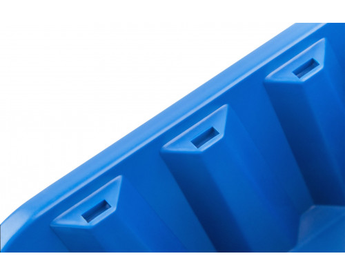 Лоток для крепежа пластиковый 160х115х75 мм синий