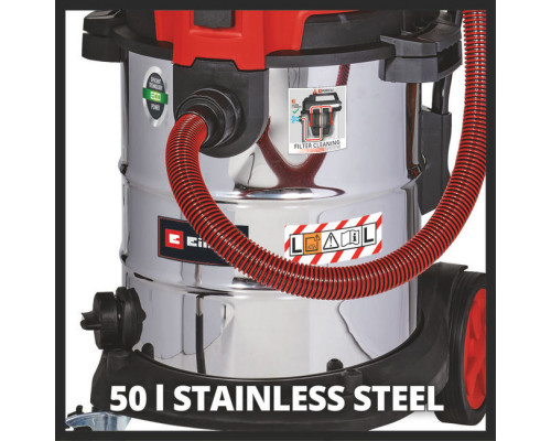 Пылесос строительный Einhell TE-VC 2350 SACL,1600вт,230мбар,50л,очистка фильтра,розетка (2342475)